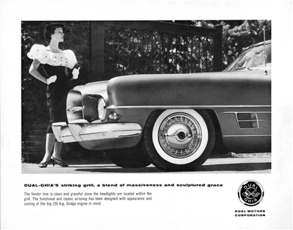 Dual-Ghia, 1957 - Striking grill, a blend of massiveness and sculptured grace