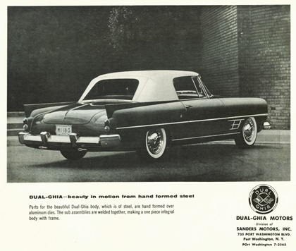 Dual-Ghia, 1957 - Beauty in motion from hand formed steel