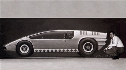 Bizzarrini Manta (ItalDesign), 1968 - Full Size Rendering