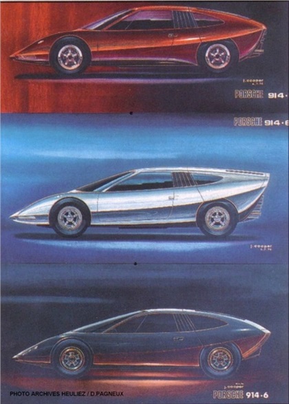 Porsche Murene (Heuliez), 1970 - Design Proposals