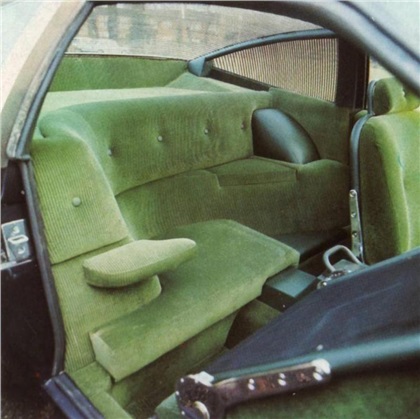 Aston Martin DBS V8 'Sotheby Special' (Ogle Design), 1972 - Interior - Single Sideways Rear Seat