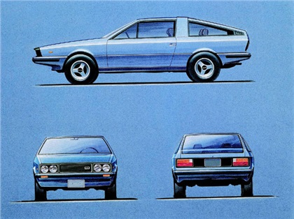 Hyundai Pony Coupe (ItalDesign), 1974 - Design Sketch
