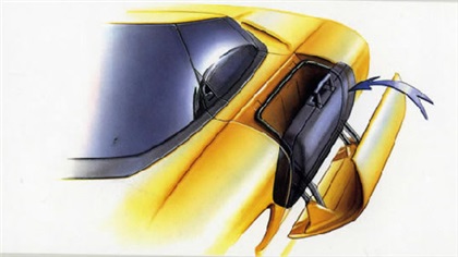 Chevrolet Corvette Nivola (Bertone), 1990 - Design Sketch