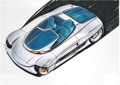 Bertone Blitz, 1992 - Design Sketch