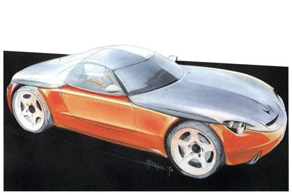 Honda Argento Vivo (Pininfarina), 1995 - Design Sketch