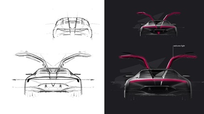 DeLorean Alpha5 (ItalDesign), 2022 – Design Sketch