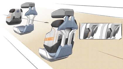 Mitsubishi Moonstone Concept (IED), 2023 – Design Sketch – Interior
