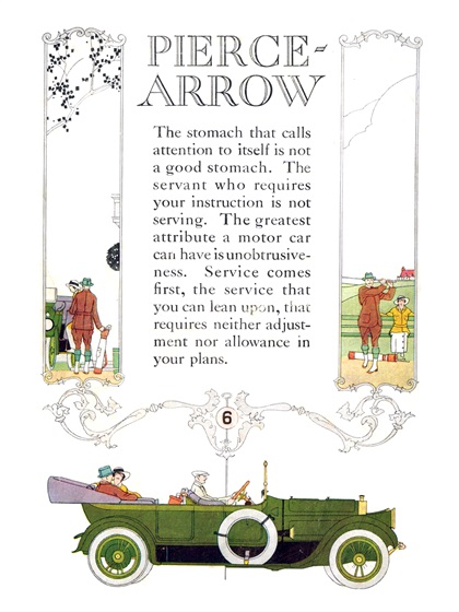 Pierce-Arrow Advertising Art by Rene Clark (1914–1915)
