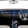 Mitsubishi ZT Concept, 2007 - Interior - ДИСПЛЕИ ВО ВСЮ ШИРИНУ двухъярусного торпедо, необычная центральная консоль-трамплин – автомобиль или пассажирский авиалайнер?