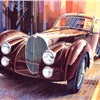 Bugatti T57SC Atlantic, 1938 - Illustration by Paul Bracq