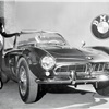 1955 BMW 507 at the New York Auto show with "Miss BMW Connection"
