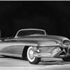 1950: Harley J Earl, vice president in charge of styling at General Motors, looks over the full scale model of the 1951 Buick Le Sabre sports car