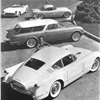 Corvette show cars: Convertible, Coupe, Nomad wagon, Corvair fastback coupe (1954)