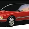 Achieva Fiberglass Model, The Red Car. It was a 2-door on one side and a 4-door on the other.