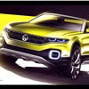 Volkswagen T-Cross Breeze Concept, 2016 - Design Sketch
