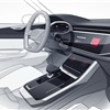 Audi Q8 concept, 2017 - Interior Design Sketch