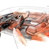 Genesis GV80 Concept, 2017 - Interior Design Sketch