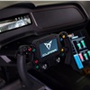 The driver can see that is happening around him on a large screen built into the dashboard