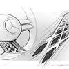 Mercedes-Benz Vision EQXX Concept, 2022 – Design Sketch