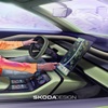 Skoda Vision 7S Concept, 2022 – Design Sketch – Interior