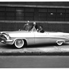 1953 Packard Panther-Daytona idea car, with Dick Teague at wheel and Bill Graves and Ed Macauley standing by car