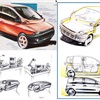 Fiat Multipla, 1996 - Design Sketches