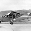 A Taylor-designed Aerocar takes off, probably at or near Longview, Washington, circa 1949