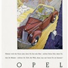 Opel 2 Liter Cabriolet (1934): Advertising Art by Bernd Reuters