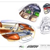 Fenomenon Stratos (2005) - Interior Design Sketch by Hermidas Atabeyki