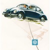 Volkswagen Beetle - Sales Brochure Cover (1953-54): Graphic by Bernd Reuters
