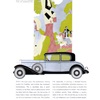 Cadillac V-8 Ad (October-November, 1931): Five-Passenger Coupe, with coachwork by Fisher - Illustrated by Leon Benigni