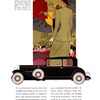 LaSalle V-8 Ad (October, 1931): Five-Passenger Coupe, with coachwork by Fisher - Illustrated by Leon Benigni