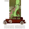 LaSalle V-8 Ad (September, 1931): Town Sedan, with coachwork by Fisher - Illustrated by Leon Benigni