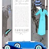 Cadillac V-8 Ad (1932): Convertible Coupe - Illustrated by Robert Fawcett
