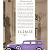 LaSalle V-8 Ad (1932): Seven-Passenger Sedan - Illustrated by Robert Fawcett
