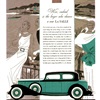 LaSalle V-8 Ad (1932): Town Coupe - Illustrated by Robert Fawcett