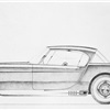 Cadillac “Die Valkyrie” - Design Sketch by Brooks Stevens