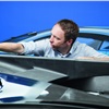 Bugatti Vision Gran Turismo (2015) - Frank Heyl Head of Exterior Design Production Development checks the NACA position