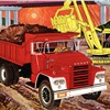 Dodge Trucks Advertising Art by Charles Wysocki (1960) - High-tonnage power giants - gasoline powered