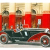 1931 Bentley 4½ Litre Blower Sport Touring with Vanden Plas body - Illustrated by Leslie Saalburg