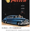 Pontiac Ad (1947): As always... It's a wonderful car!