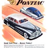 Pontiac DeLuxe Streamliner 4-door Sedan/Sedan-Coupe Ad (July, 1948): Good Last Year...Better Today!