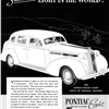 Pontiac De Luxe Eight 4-Door Touring Sedan Ad (May, 1936): Learn Why Owners Call It the Smoothest Eight in the World!