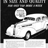 Pontiac De Luxe Six 4-Door Sedan Ad (1936): What a Difference in Size and Quality for Only $1-00 More a Week