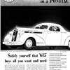 Pontiac Silver Streak Sixes and Eights Ad (1935): Spend just 10 minutes in a Pontiac