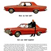 Dodge Dart Ad (November, 1963): Introducing the dependables for '64 - Over six feet tall? - So's our chief engineer