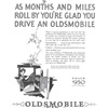 Oldsmobile Six Coach Ad (July, 1926): As months and miles roll by you're glad you drive an Oldsmobile