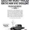 Oldsmobile Six Coupe Ad (February-April, 1926): Built for man who could pay more, priced for the man who shouldn't