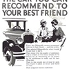 Oldsmobile Six DeLuxe Coach Ad (August, 1926): The car you can recommend to your best friend - Illustrated by Fred Cole