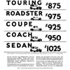 Oldsmobile Six Model Lineup Ad (March, 1926): To Appreciate Oldsmobile's Lowered Prices - Study the Car